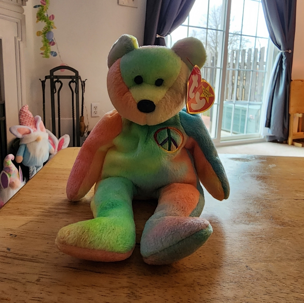 Ty Beanie Baby Peace Bear